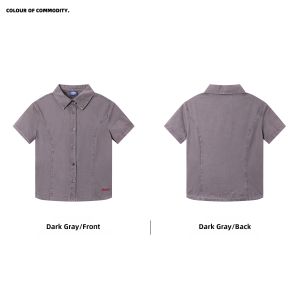 JNXS | 100% Cotton Washed Vintage Short Sleeve Shirt