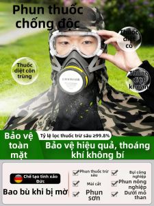 TAODUN | Mặt Nạ Bảo Vệ Toàn Diện Chống Thuốc Trừ Sâu Không Mờ Độ Sáng Cao Chống Bụi