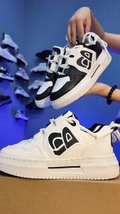 Giày Thể Thao Sneaker Nam Trắng Đen Hoạ Tiết Chữ B Hàn Quốc Hot Trend 2024 GH70 - 2SEVEN