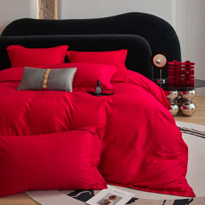 Class A Four-Piece Wedding Bed Set All Cotton Pure Cotton 2023 New Arrival Wedding Red Wedding Room Bed Sheets Quilt Cover Wedding 4