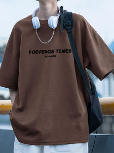 Pure Cotton Short Sleeve T-Shirt Mens Summer Loose Casual Style Printed Breathable Comfortable Half Sleeve Top for Teens