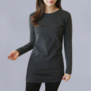 Womens Autumn/Winter Long Sleeve Korean Style Fitted Bottoming T-shirt