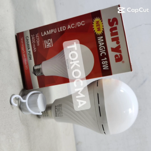 Surya New Magic Lampu Emergency AC/DC LED Buld 18W 18Watt Cahaya Putih Lampu Otomatis Darurat Murah