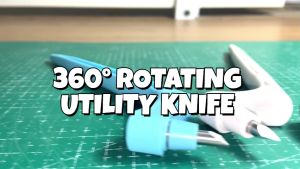 MP00 DIY Art Cutting Tool Craft Cutting Knife 360 Degrees Rotating Utility Knife Replaceable Blade