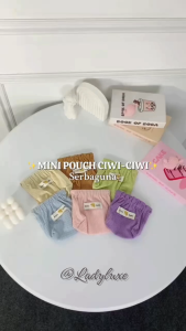 LadyLuxe - Pouch Travel Make Up Mini Tas Corduroy Lipstick Koin Kabel Tas Makeup Serbaguna TS001