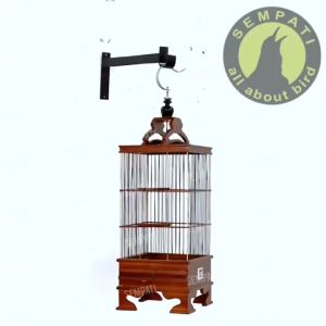 SEMPATI Gantungan Rak Siku L Non Emboss Sempati Plat Besi Baja Gantungan Tempel Dinding Tembok Cantolan Serbaguna Sangkar Kandang Burung Murai Lovebird Kacer Kenari Bulat Kotak