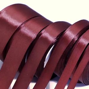 25yards/roll 6/10/12/15/20/25/38mm Wine Red Satin Ribbons Gift Bouquet Wrapping Ribbon For DIY Wedding Party Decoration