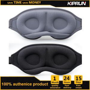 KIPRUN 3D Eye Mask for Sleeping Memory Foam Sleep Eye Mask 100% Light Blocking Sleep Mask Ergonomic Zero Eye Pressure Blindfold Eyepatch Ultra Delicate Soft Skin Friendly Ey