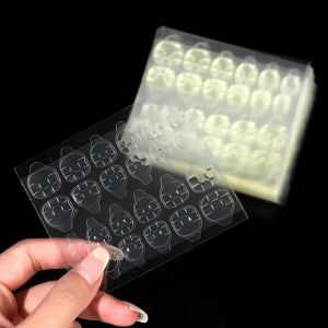 LINMANDA 3/50Pcs Protection Transparent and Nail Sticker Waterproof Nail Sticker Jelly Double Sided Adhesive Toenail Sticker
