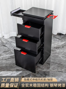 Classy Internet Celebrity Barber Shop Tool Cabinet Hairdressing Cart Single-Sided Solid Wood Drawer for Hair Salon Locker