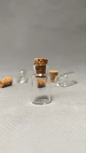 ขวด 0.5 มล. (100 ใบ) แก้วใส + จุกคอร์ก #10