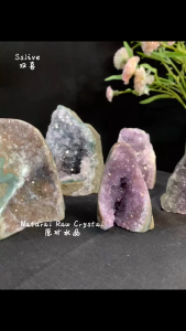 Natural Raw Stone ✅ 👇 Full Yellow Phantom Amethyst (Natural Yellow) ✨ Shining Crystals👇满黄花幽灵紫水晶(天然黄) 晶体闪亮✨ Yellow Phantom Shining Raw Amethyst