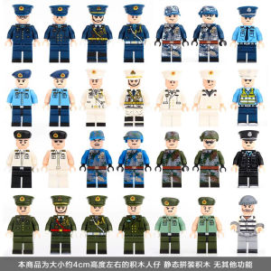 Puzzle Assembling Small Particles Building Blocks Special Forces Military Doll Toy Sea Land and Air Soldiers Doll Toy Police Prisoner Model Toys