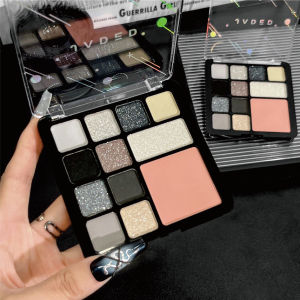 12 color metal style carmine eye shadow daily palette popular beauty high color eye shadow