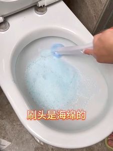Disposable Toilet Bowl Brush + Brush Head *6 Multi Function Wall-mounted Holder Bathroom Cleaning Pencuci Tandas