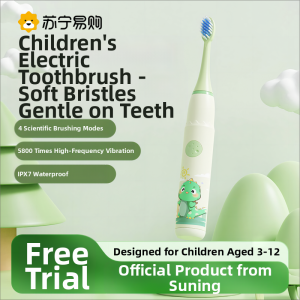 Soft Bristle Electric Toothbrush for Children 2-3-6-12+ Years Old Automatic Baby Kid Toddler Smart Oral Care Beauty Device