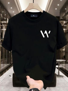 Áo Thun Cotton Cổ Tròn Tay Ngắn Mùa Hè Thường Ngày Đa Năng Rộng Rãi in Họa Tiết Thời Trang Nam Áo Thun Cotton Thoáng Khí Thấm Mồ Hôi