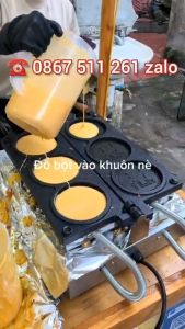 Máy làm bánh đồng xu 10 đồng hàn quốc