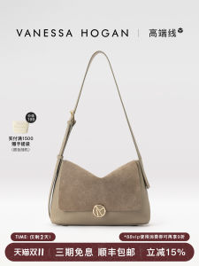 VH Womens Medium Shoulder Bag Top Layer Cowhide Leather Crossbody Bag Trendy Loose Feelings Underarm Bag Luxury Sensation