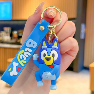 Bluey Keychain Pendant Bingo Keychain Charm Anime Characters Cartoon Bag Accessory Charm Decoration Phone Hangings Toys Gifts