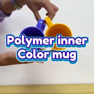 PYD Personalized Polymer Unbreakable Mug 11oz Coffee Mug with Inner and handle Color For Kids Cup