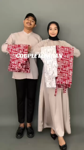 WAHDANI - Haifa Tunik Set Rok Batik ( One Set Atasan Tunic Rok Obi Belt  Bahan Katun Premium )