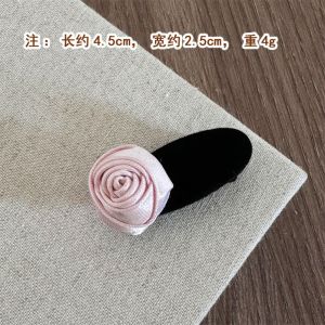 Kẹp Tóc Hoa Hồng Màu Hồng Pure Desire Kẹp Tóc Kiểu Pháp Kẹp Tóc Đuôi Ngựa Thắt Nút Bướm Phụ Kiện Tóc Dễ Thương Kẹp Tóc Mới