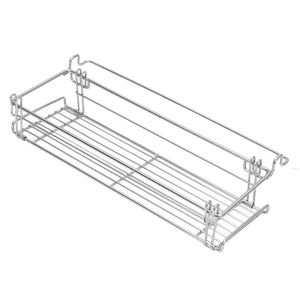 Aluminum IGT Table Side Storage Rack Foldable Hanging Mesh Basket Expansion Bracket For Outdoor Camping BBQ Cooking Organizer
