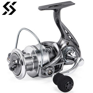 Sougayilang Spinning Fishing Reels 1000-4000 Size 5.2:1 Gear Ratio Max Drag 8Kg Carp Reel for Freshwater Saltwater Fishing Reel
