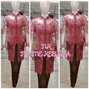 set kebaya pesta modern + longtorso dan rok