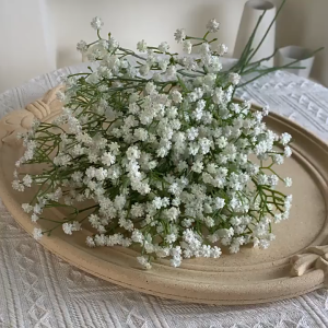 Kepala Buatan Palsu Baby Breath Gypsophila Sutra Bunga Buket Dekorasi Pernikahan Rumah