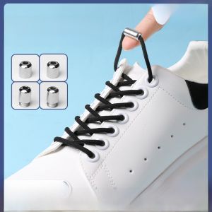 XIANZHAO | Thắt lưng giày co giãn cho nam và nữ Thắt lưng giày không cần buộc dây Thắt lưng giày tròn màu trắng cho người lười biếng