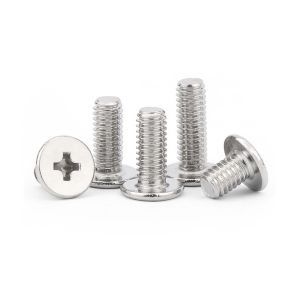 2/100pcs CM 304 Stainless Steel Cross Phillips Ultra Thin Super Low Flat Wafer Head Screw Bolt M0.8M1M1.2M1.4M2M2.5M3M4M5M6M8M10