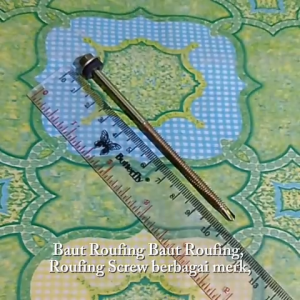 Baut Roufing Ukuran 12 mm X 70 Merk Wanly Perkotak Isi 100 Pcs
