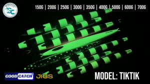 GoodCatch Jigs Model TikTik Metal Jig 150g 200g 250g 300g 400g 500g 600g 700g Deep Sea Jigging Lure