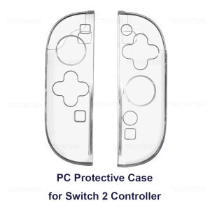 Tectinter | Glitter Dockable Case for Nintendo Switch 2 Console Transparent Protective Shell Case Cover for Ns Switch 2 TPU+PC Accessories