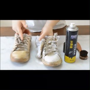 Blumey มูสโฟมทำความสะอาดรองเท้าสูตรไบโอเอ็นไซม์ ดูแลรองเท้า ผงซักฟอก โฟมทำความสะอาด น้ำยาทำความสะอาดรองเท้า 250ml Shoe foam cleaner