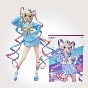 Bandai | Hot sale Needy Girl Overdose Anime Figure with cat Action Figures Virtual Uploader PVC Collection Model Ornaments