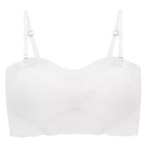 MiiOW | เสื้อชั้นในสายเดี่ยวแบบไม่มีไหล่สำหรับผู้หญิง เสื้อชั้นในไร้ตะเข็บกันลื่น เสื้อชั้นในแบบเกาะอก ป้องกันแสง ไร้รอยต่อ เสื้อชั้นในผู้หญิง