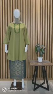 Tunik Wanita Pesta Mewah Terbaru Kekinian Batu Payet Busui Katun Toyobo Fodu Premium Brand Kamari