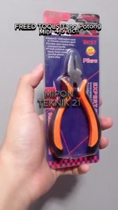 WARNA ACAK FREED TOOLS Tang Potong MINI 4.5 INCH - Diagonal Cutting Pliers Knip