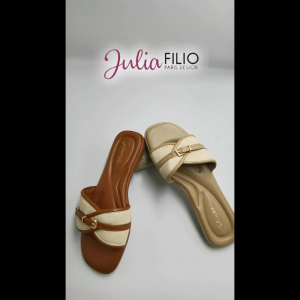 JULIA FILIO Comfort Lady Shoes Comfort Sandal (JF26021) Col: (API/BRO) SIZE : 36-41