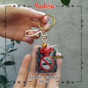 Móc Khóa Yushou Sức Khỏe - Mẫu 32 - Bỏ Nghiện (Kiểu Omamori) Có sẵn