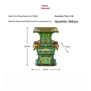 Bandai | Tonecheer Diy Wooden Spa Themed Miniature House 3d Building Blocks Puzzle Kit Induction Open Cover Creative Assembly Decor Gift
