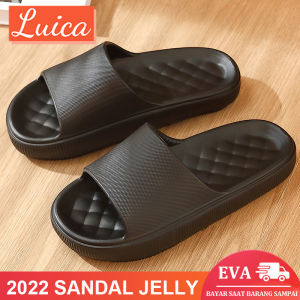 Lucia Sandal Jelly Sandal Wanita Sandal Empuk Korean Style Empuk / Sandal Rumah Sandal Kamar Empuk Anti Slip Anti Air Elastic Empuk PVC