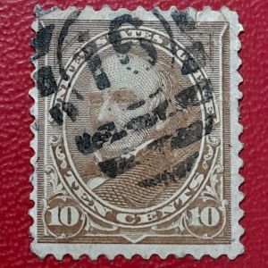 Prangko USA Jadul Koleksi kuno Tua jadul 10 cents Tahun 1898 USED