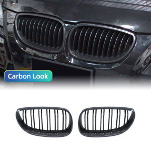 Front Bumper Kidney Grille Grill Hood Mesh Double Line For BMW E60 M5 E61 520i 545i 550i 535i 2003-2010 5 Series Refit Body Kit