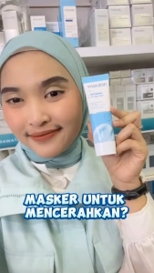 ❤️TokoTokiPoki❤️ Wardah Lightening Blue Clay Mask 50 g - Advanced Niacinamide (mencerahkan) Kaolin Mineral Clay