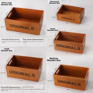 ciiemen | Wooden Multi-Size Retro Style Organizer Box
