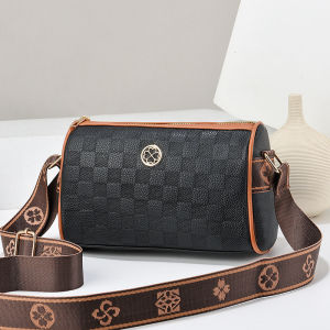 Fashionable PU Leather Crossbody Bag for Women Medium Age And Elderly Ladies Single Shoulder Bag Versatile Summer Handbag